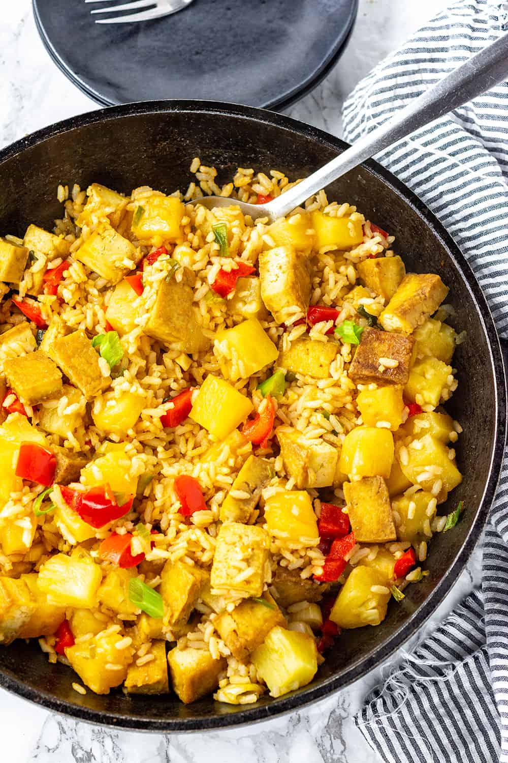 Pineapple Fried Rice Healthier Steps