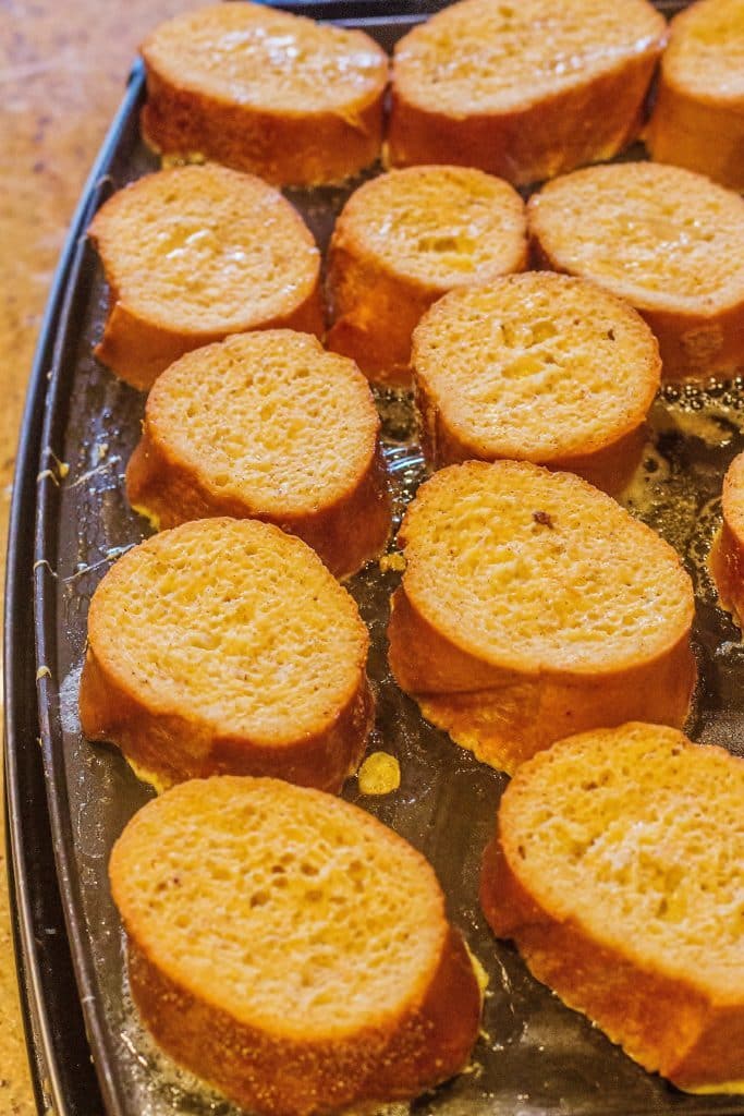 Overnight French Toast with Fresh Blueberry Orange Syrup