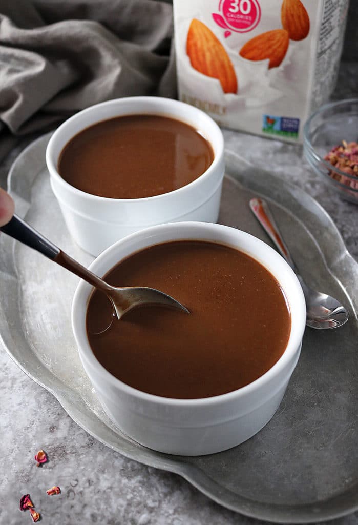 Dairy Free Chocolate Soup with Silk All Natural Unsweetened Almondmilk