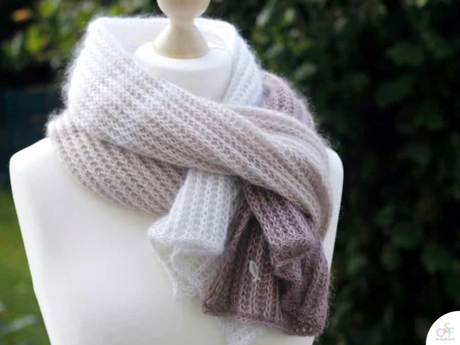 Patentmuster Schal stricken Strickbeschreibung