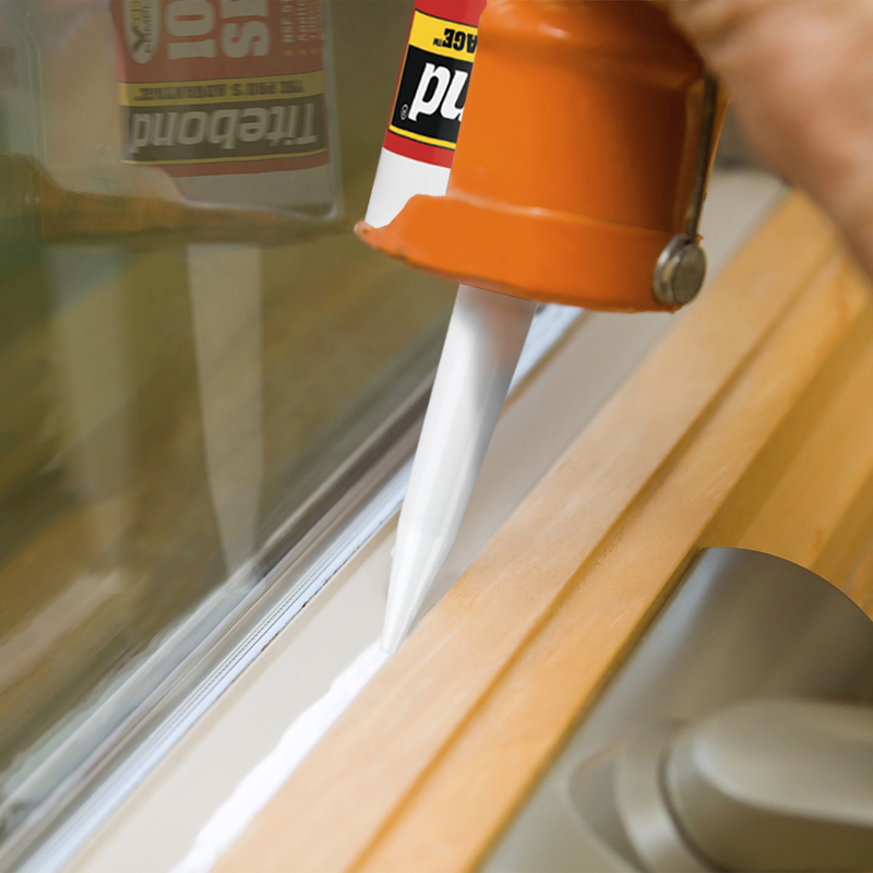 DAP PHENOSEAL DOES IT ALL VINYL ADHESIVE CAULK 02102 ALMOND 10OZ