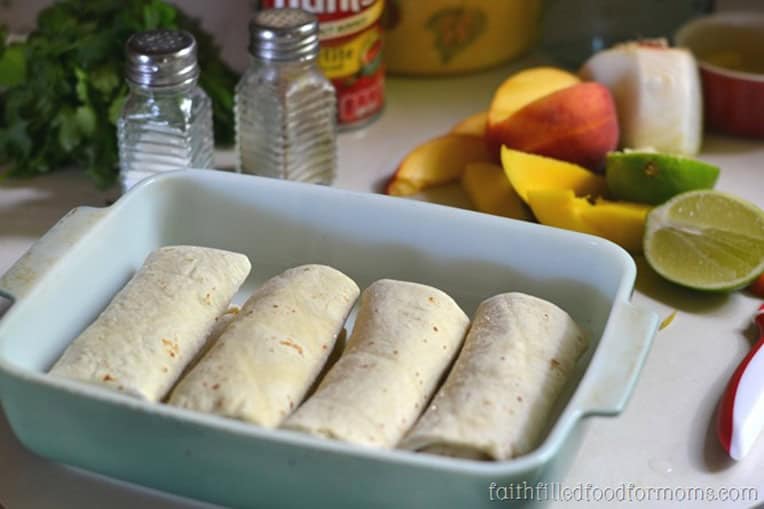 Quick Easy Enchiladas with Frozen Burritos • Faith Filled Food for Moms