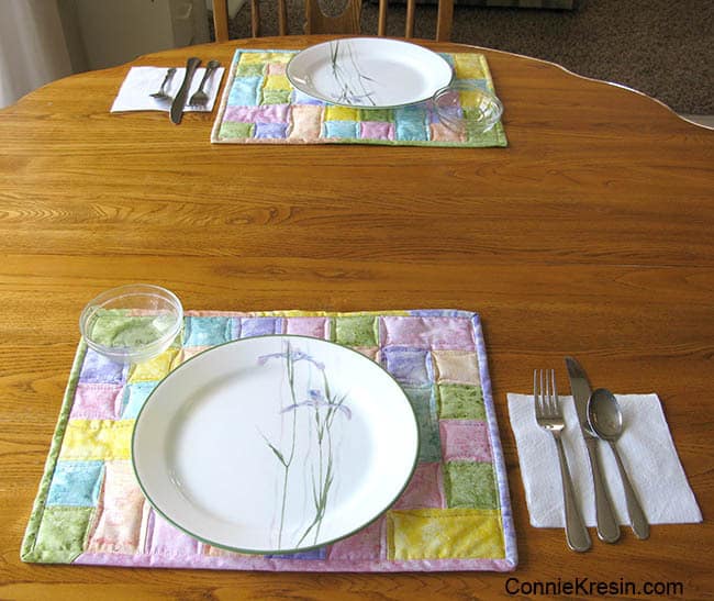 Happy Placemats Tutorial Freemotion by the River