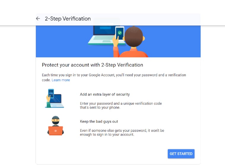 How to enable twofactor authentication for a Gmail