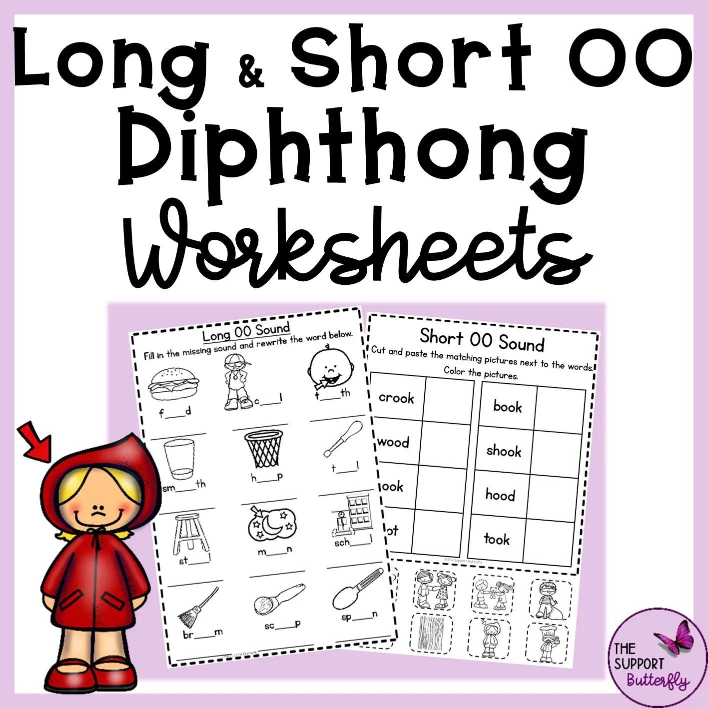 Long OO and Short OO Diphthong Worksheets Made By Teachers