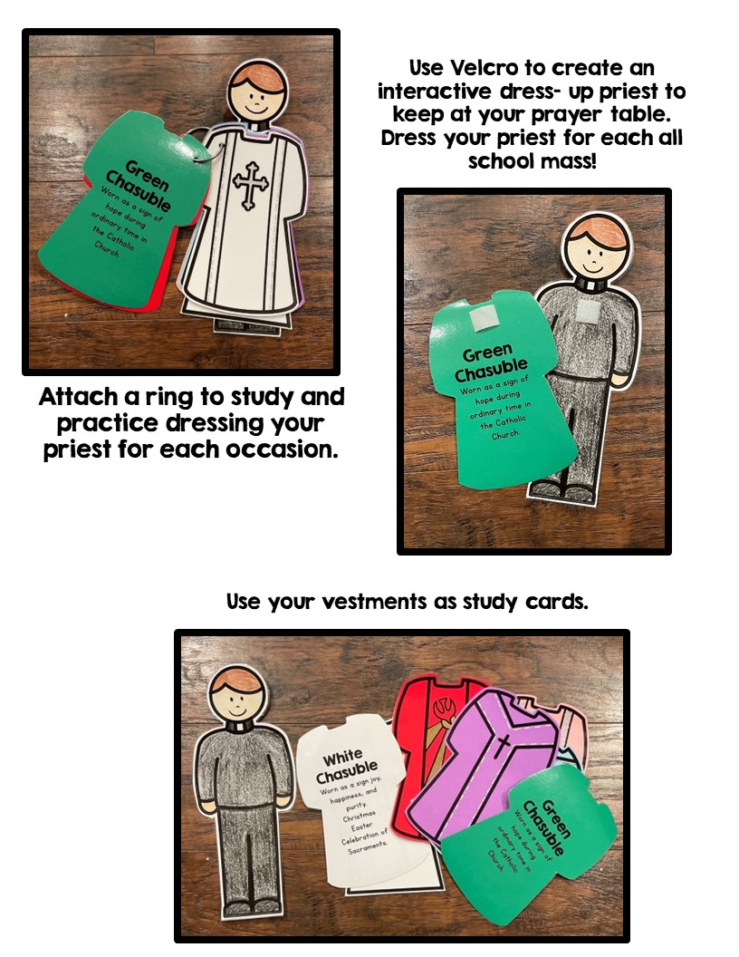 Liturgical Colors, Priest Vestments Made By Teachers