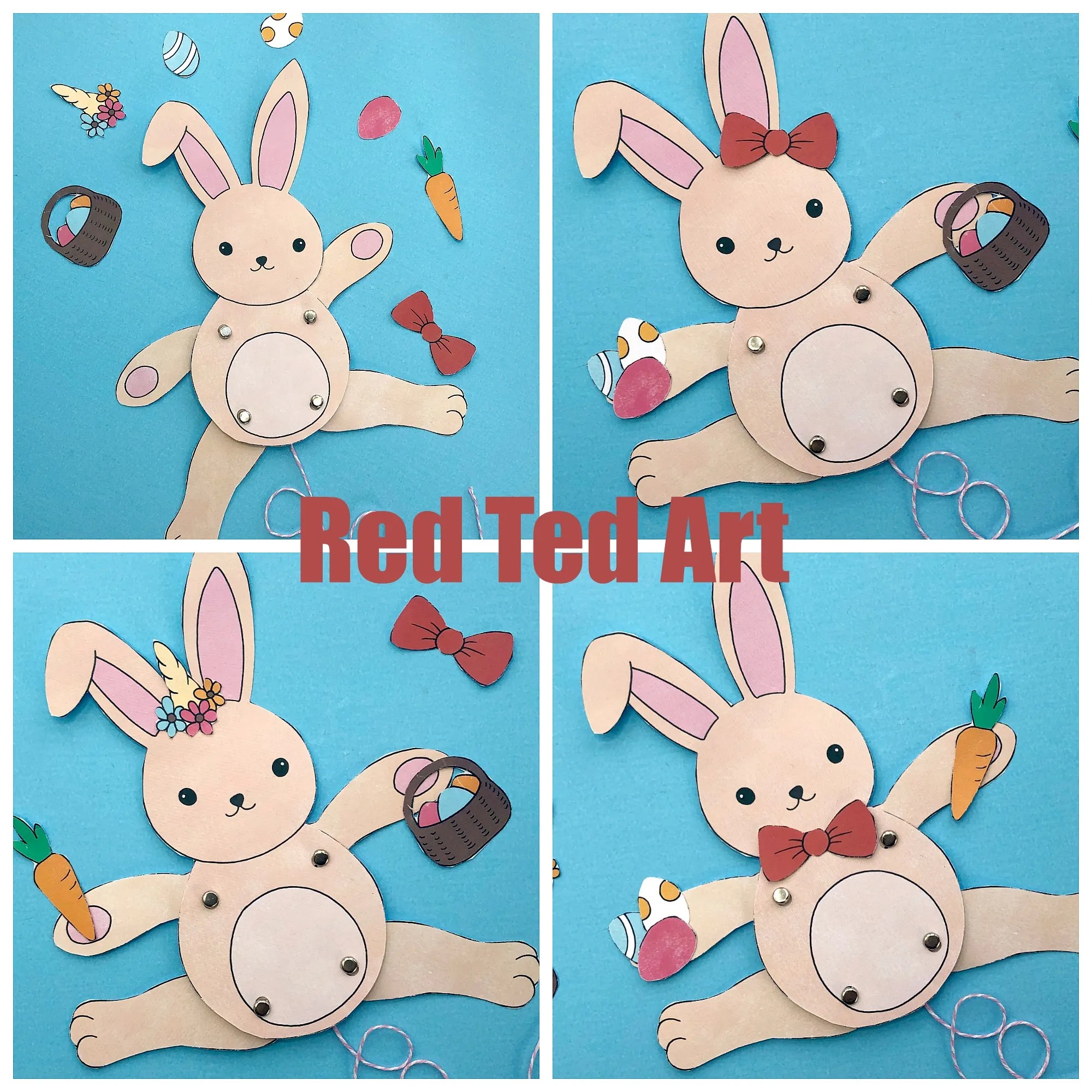 Bunny Puppet Easter STEAM Craft Activity (Lesson Plan & Printable