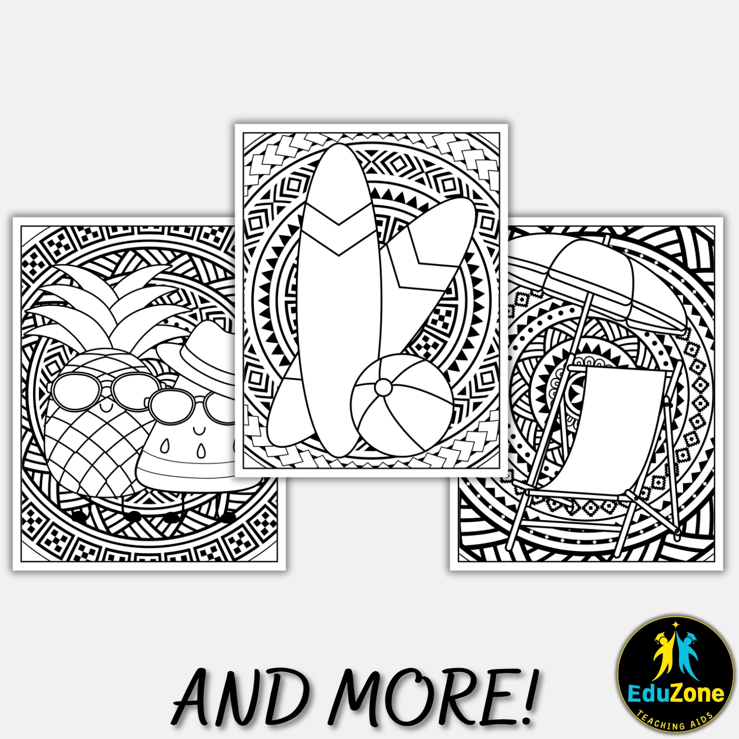 Summer Mandala Coloring Pages Relaxing & Printable Summer Fun for