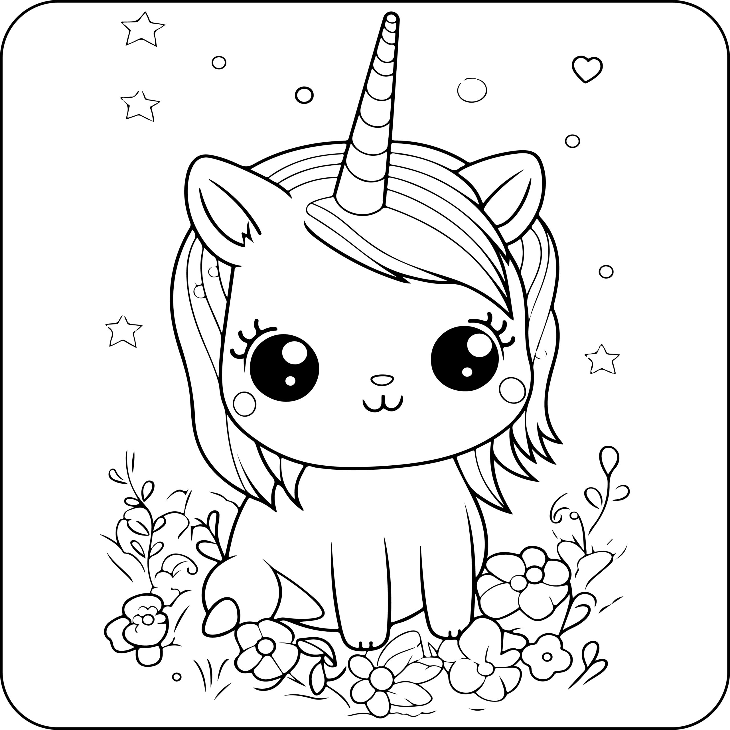 Unicorn Coloring Book, Coloring Pages for Kids Made By Teachers