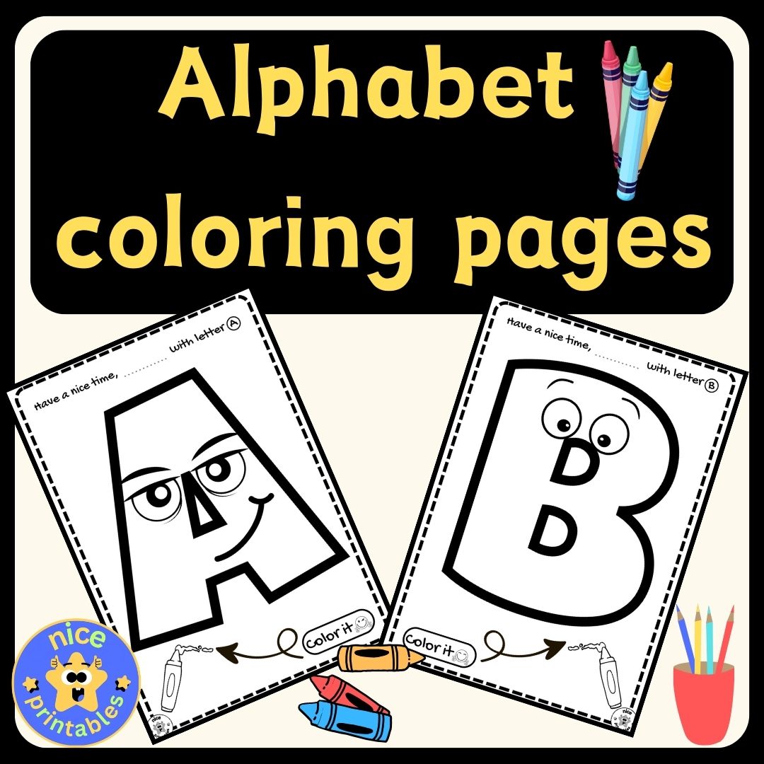 Full Page Alphabet Coloring Sheets Upper Case PreK Made By Teachers