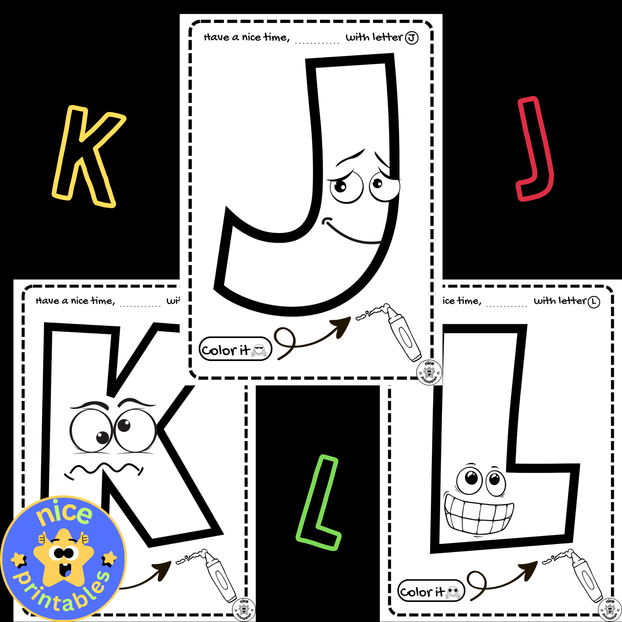 Full Page Alphabet Coloring Sheets Upper Case PreK Made By Teachers