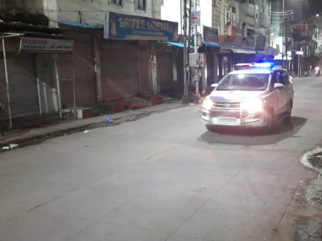 Photos Night curfew in Hyderabad