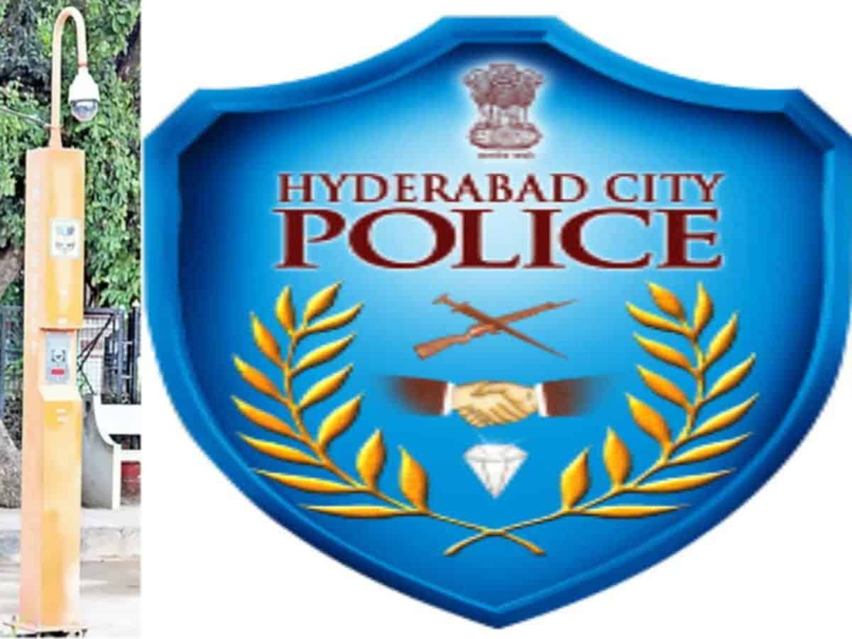 Installation of SOS poles, a unique initiative of Hyderabad Police