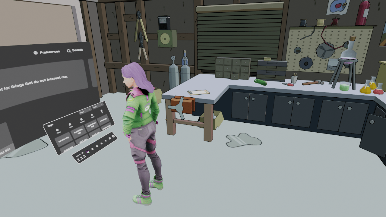 Custom Home Rick & Morty Garage CelShaded on SideQuest Oculus Quest