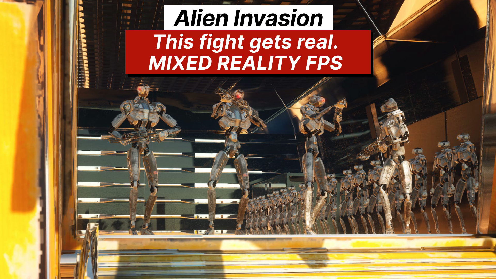 Alien Invasion Mixed Reality FPS (DEMO) on SideQuest Oculus Quest