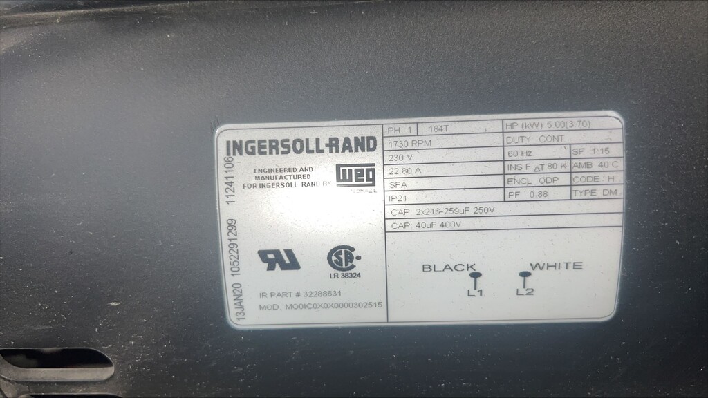 Used Ingersoll Rand 2475 Air Compressor