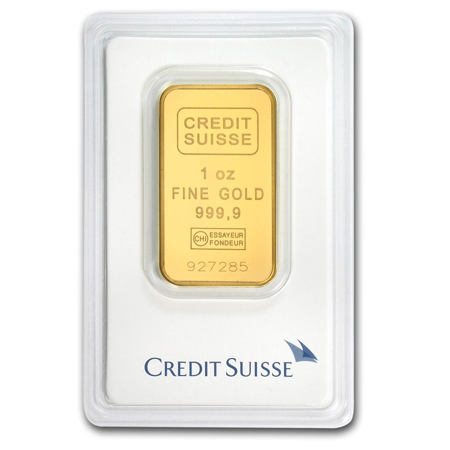 Buy 1 oz Credit Suisse Gold Bullion Bars