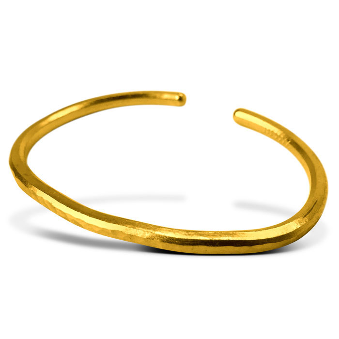 1 oz Gold Hammered Bullion Bracelets