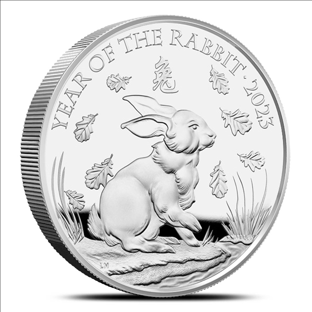 2023 5 oz Proof Silver British Year of the Rabbit Coins
