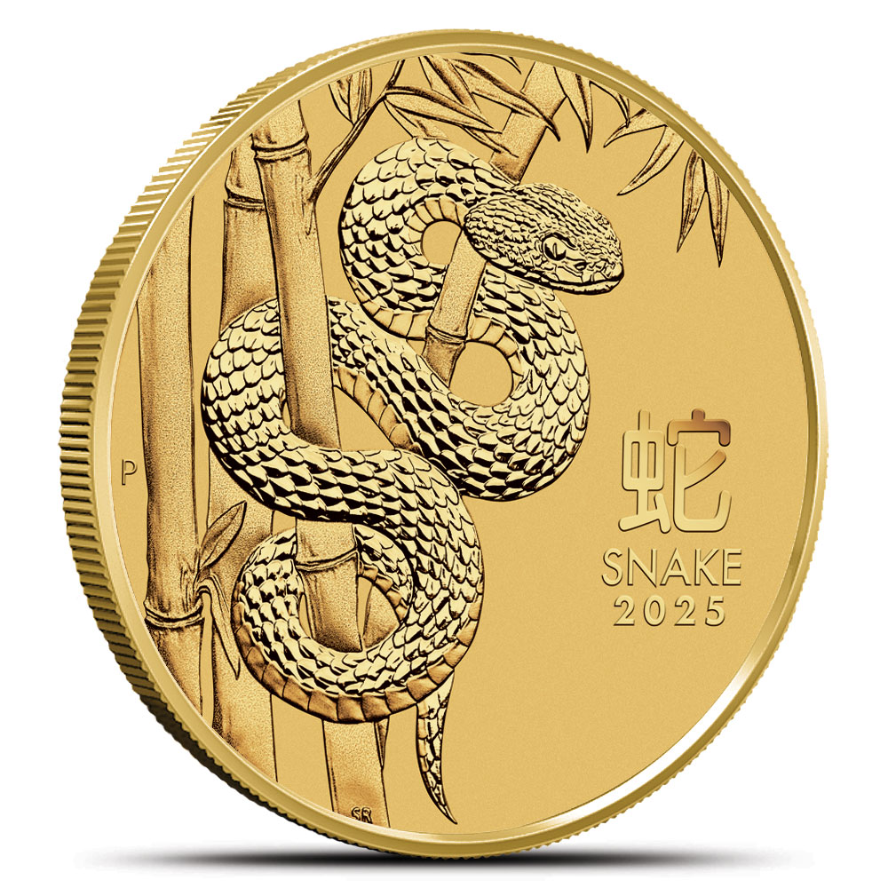 2025 1/20 oz Gold Australian Lunar Snake Coins (BU)