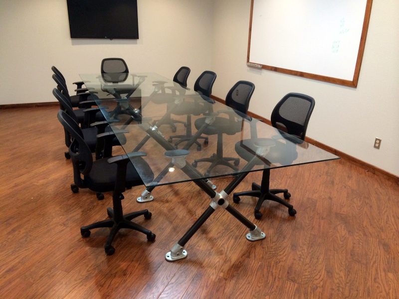 DIY glass meeting table Projects Simplified Building