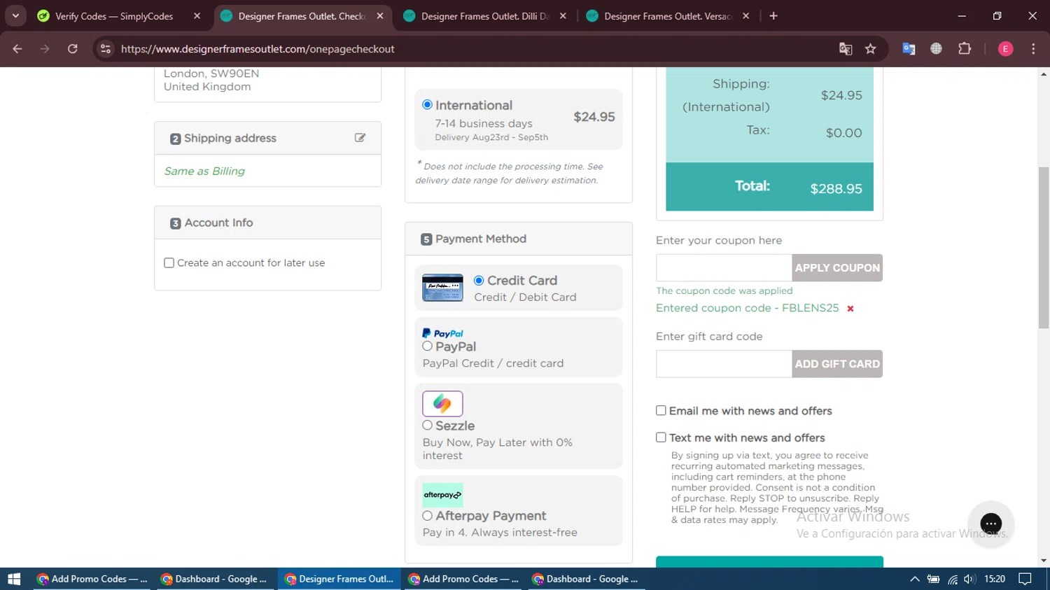 Designer Frames Outlet Coupons 25 Off October 2024