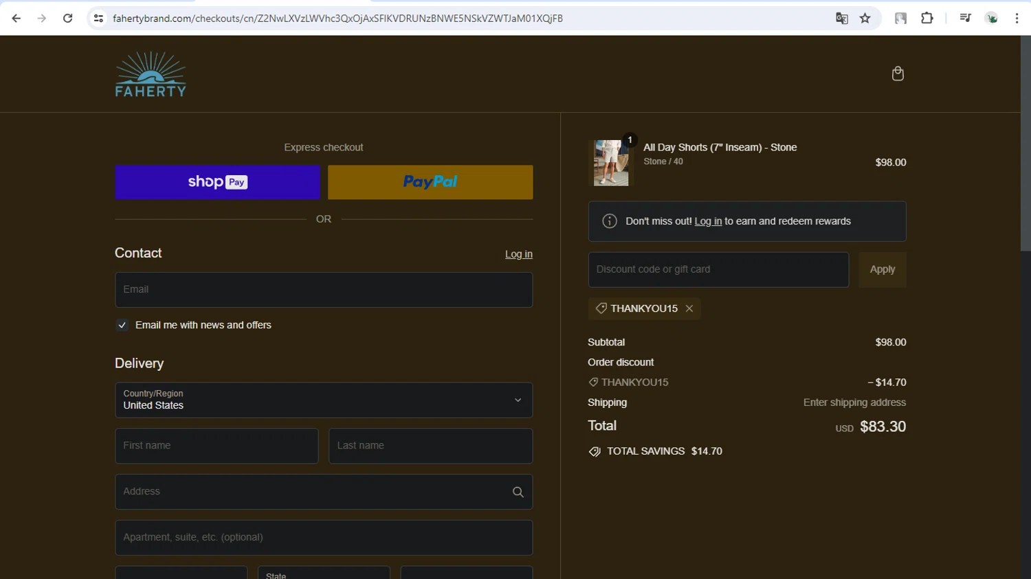 Faherty Promo Codes 15 Off July 2024