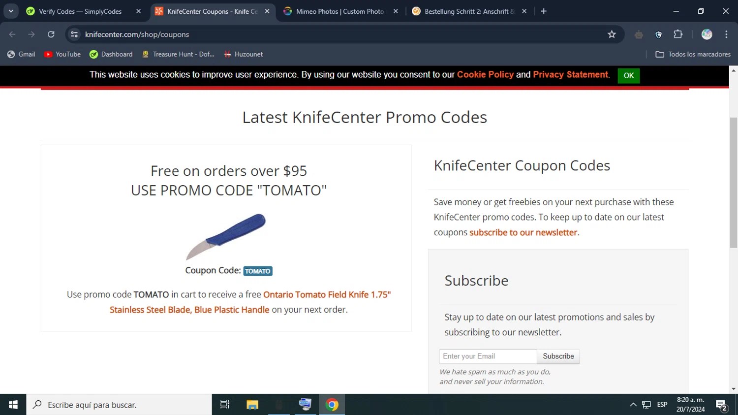 Knife Center Promo Codes 100 Token Rewards September 2024