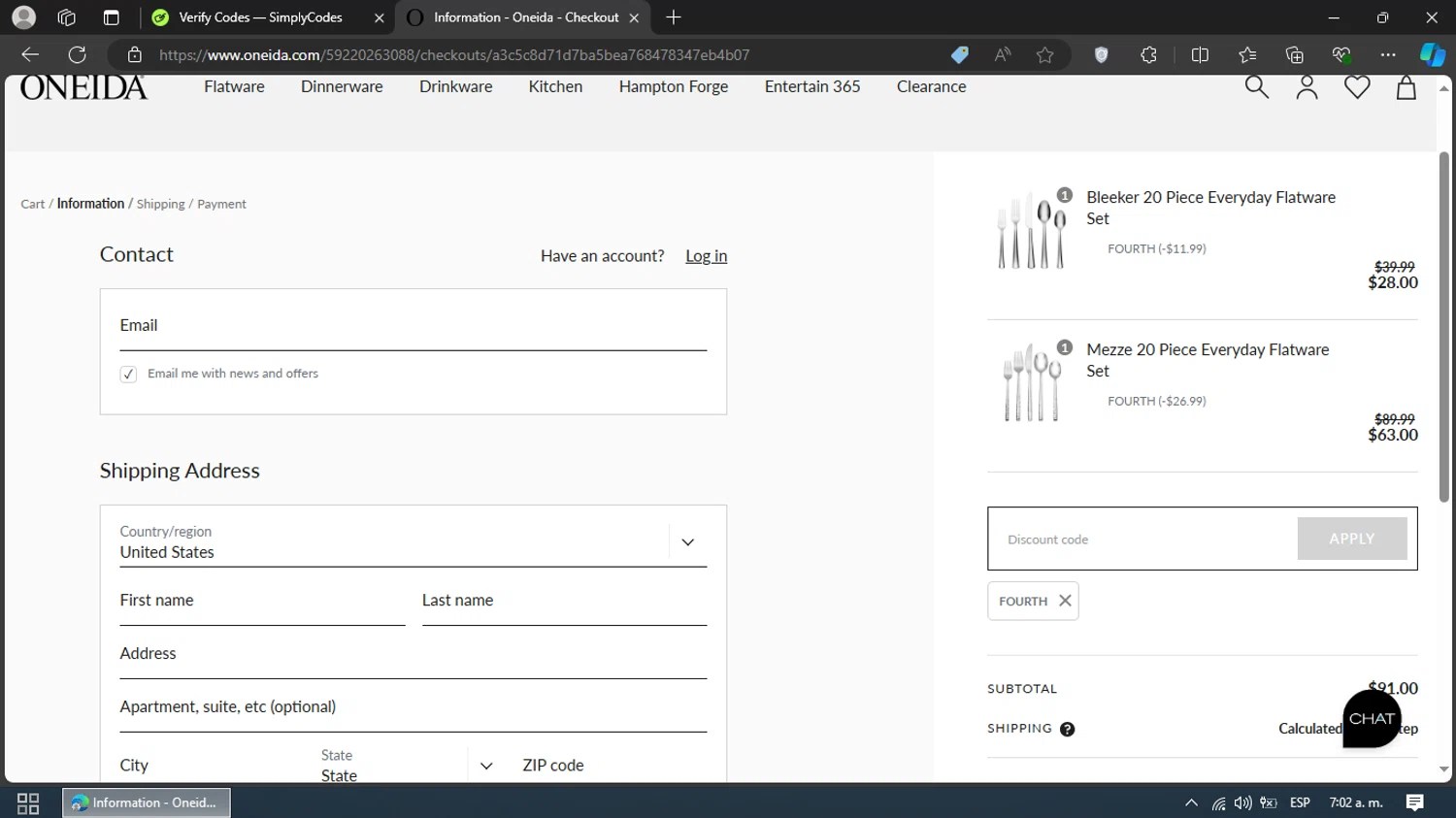 Oneida Promo Codes 30 Off July 2024