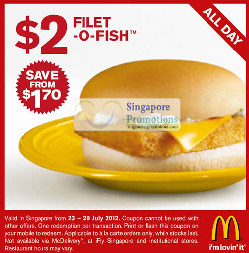 FiletOFish (All Day) Coupon » McDonald’s Singapore 1.50 McWings, 1.