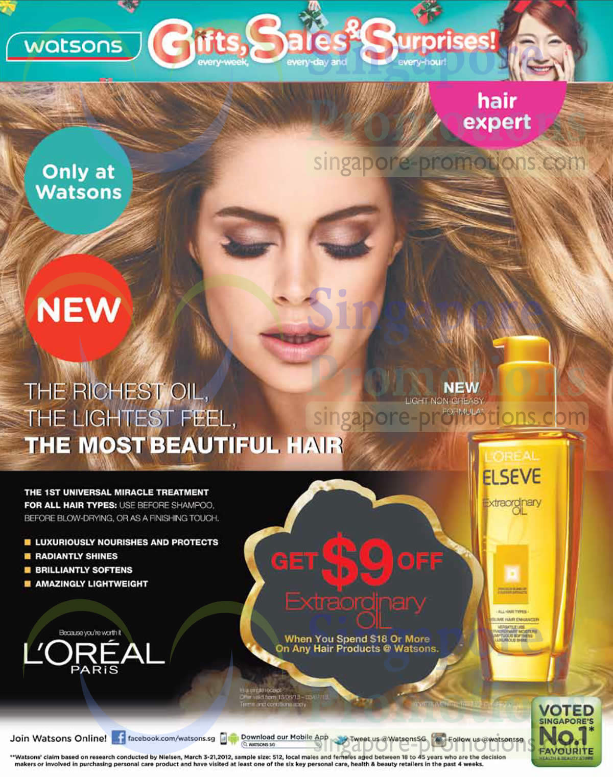 LOreal Elseve Extraordinary Oil » Watsons Personal Care