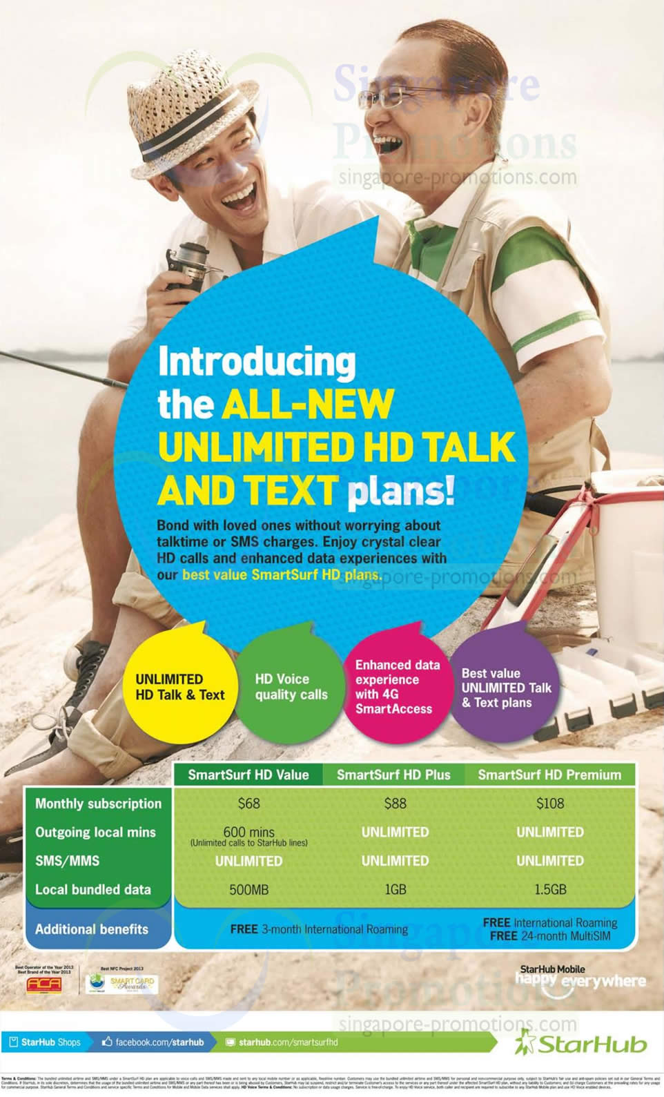 SmartSurf HD Unlimited Talk n Text Plans » Starhub Smartphones, Tablets