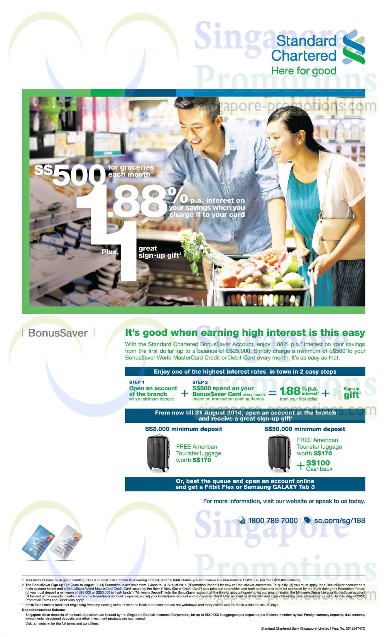 Standard Chartered Up To 1.88 p.a. Interest With Bonusaver 1 Jun 30