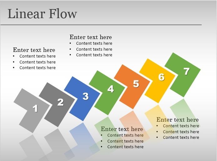 Free Linear Flow Template for PowerPoint Free PowerPoint Templates