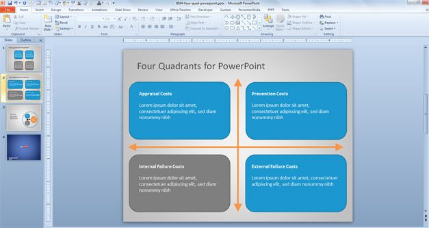 Free Four Quad Diagram for PowerPoint - Free PowerPoint Templates