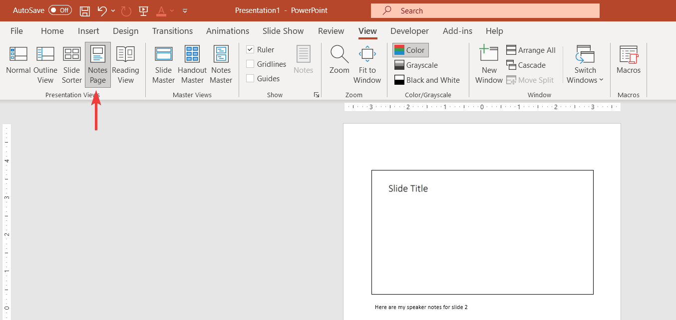 Print the Speaker Notes in PowerPoint 2010