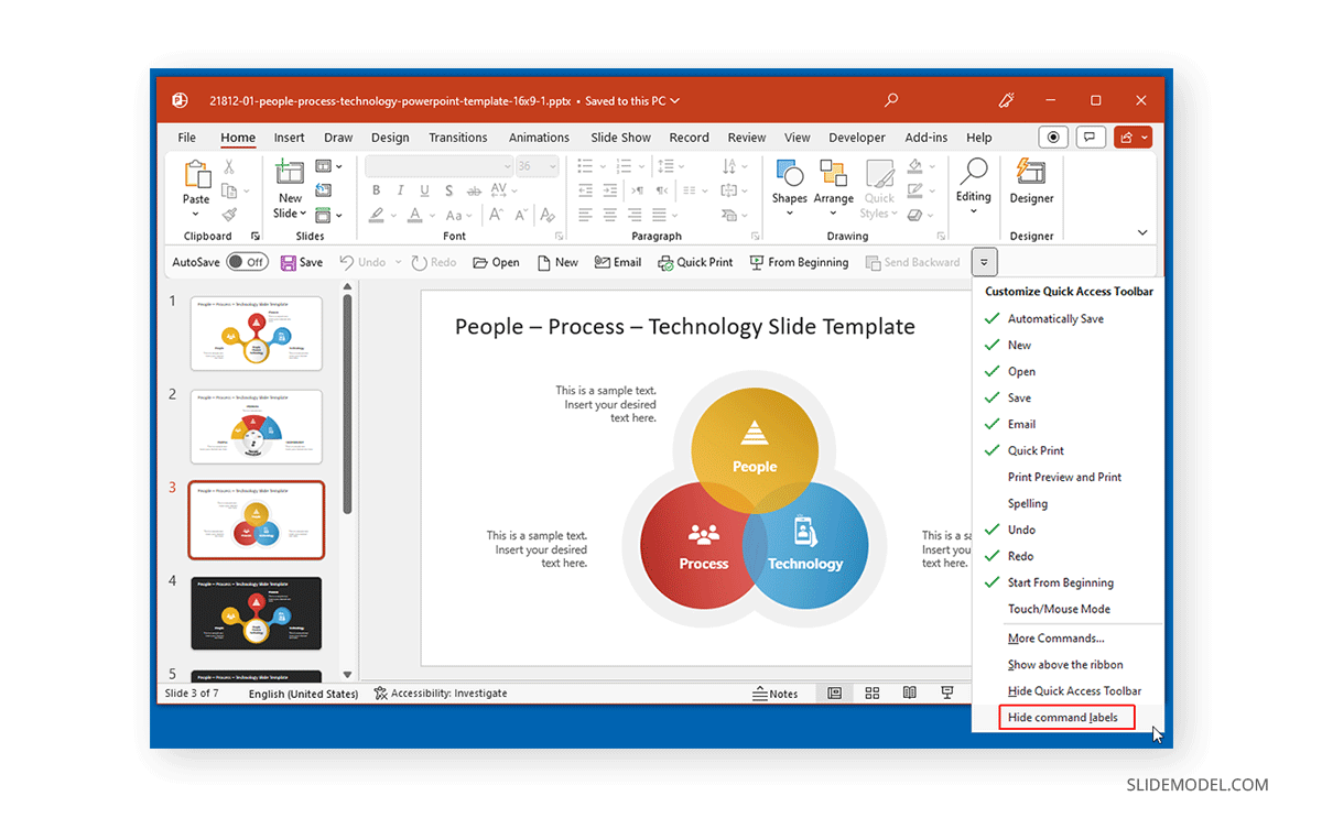 How to Find Quick Access Toolbar in PowerPoint