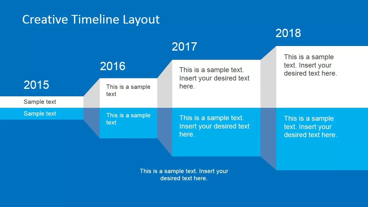 Creative Timeline Layout for PowerPoint SlideModel