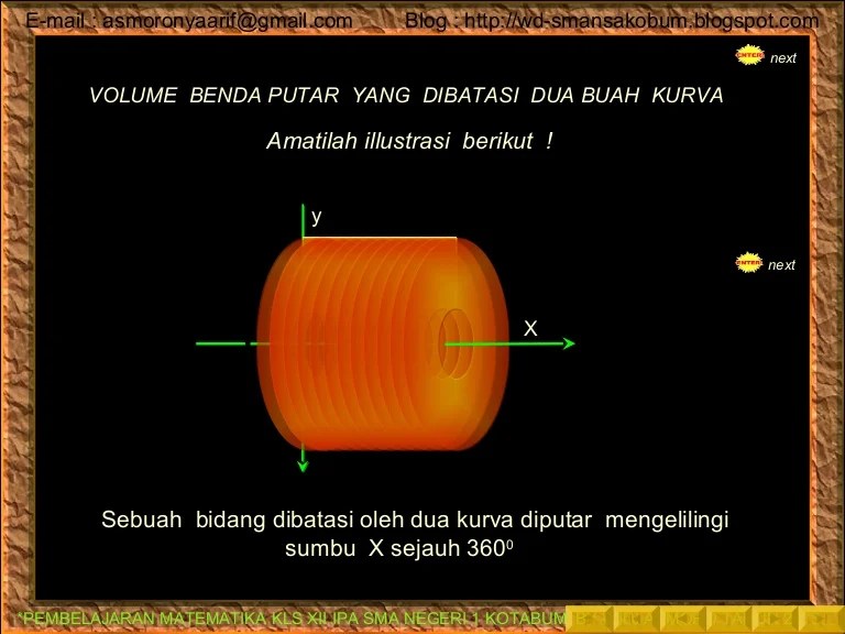 10. Volume Benda Putar Dibatasi Dua Kurva