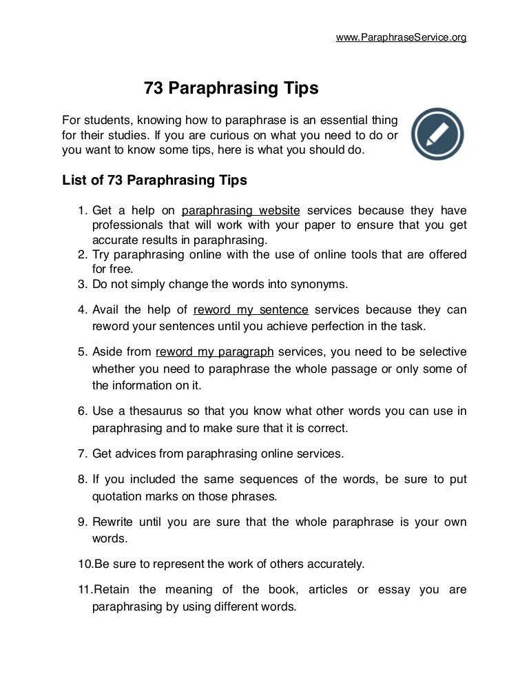 Paraphrasing Tool