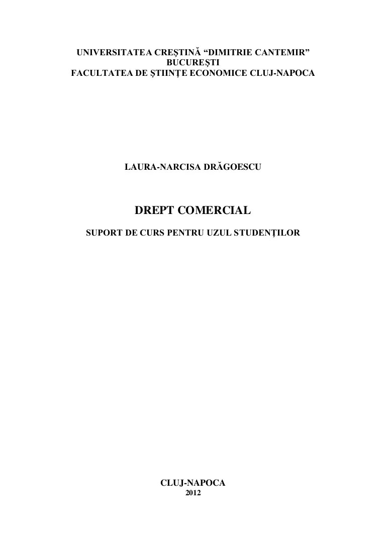 Drept Comercial