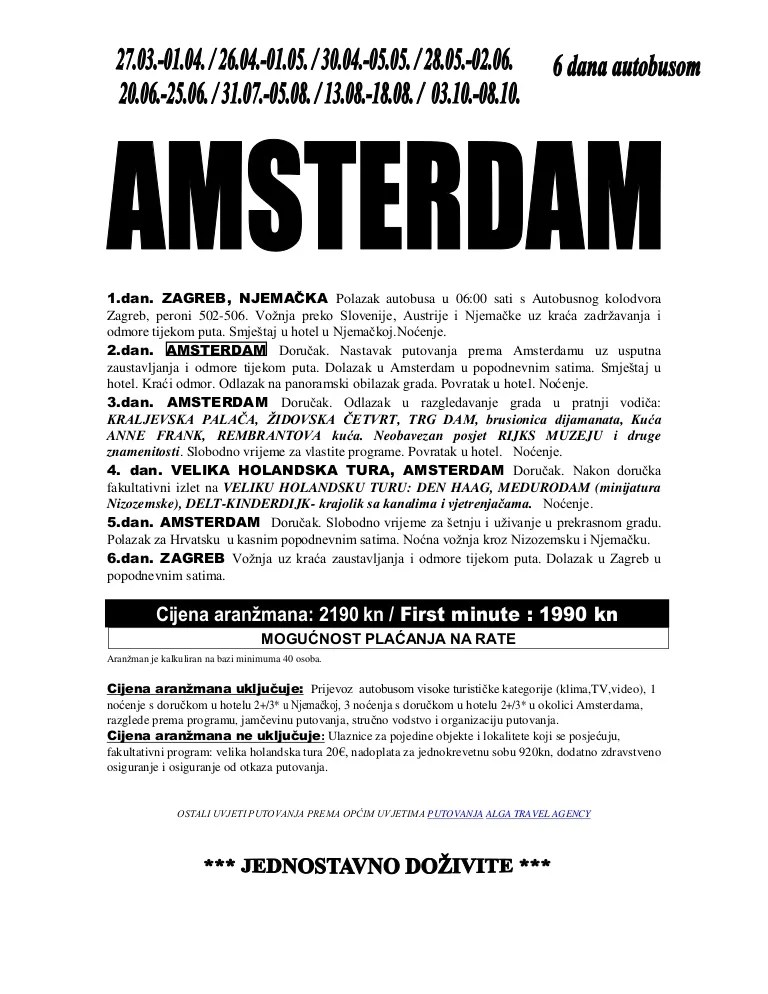 Amsterdam 6 Dana