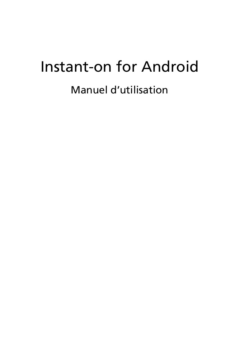 Android user guide