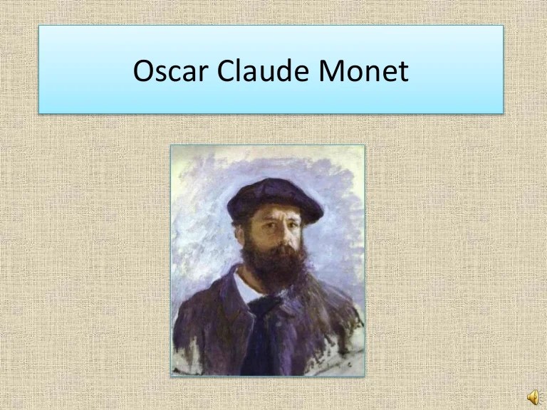 Apresentacao De Oscar Claude Monet 2