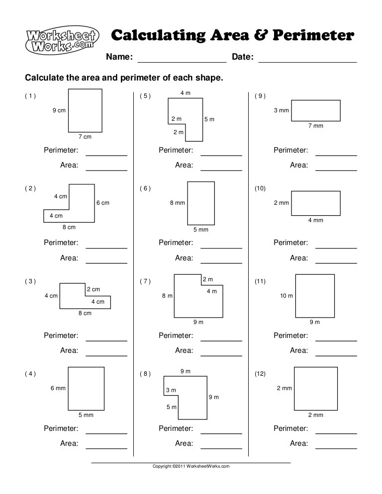 Area & perimeter i