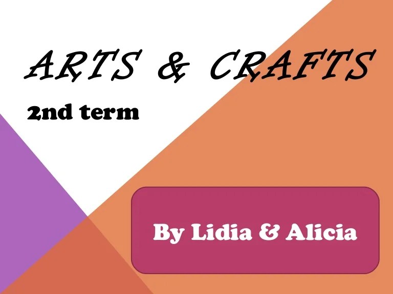Arts and crafts (2nd term) (1)bn