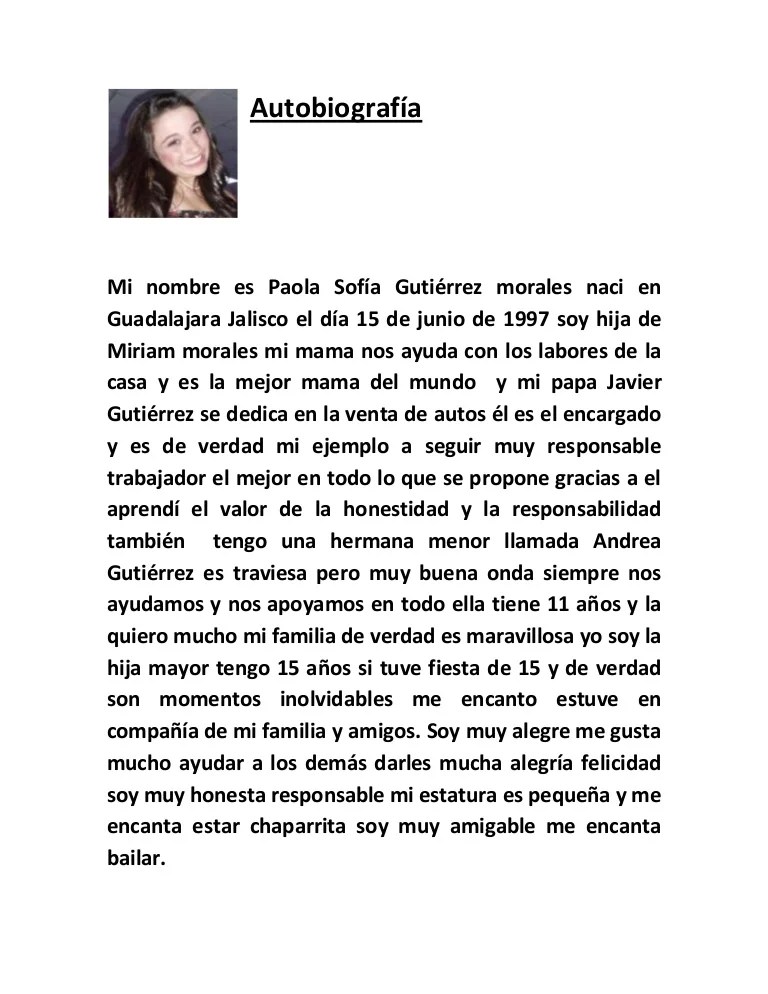 Autobiografia En Ingles Ejemplo escuela Autobiografia En Ingles Ejemplo escuela