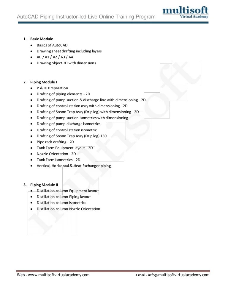 Autocad Piping Tutorial pdf