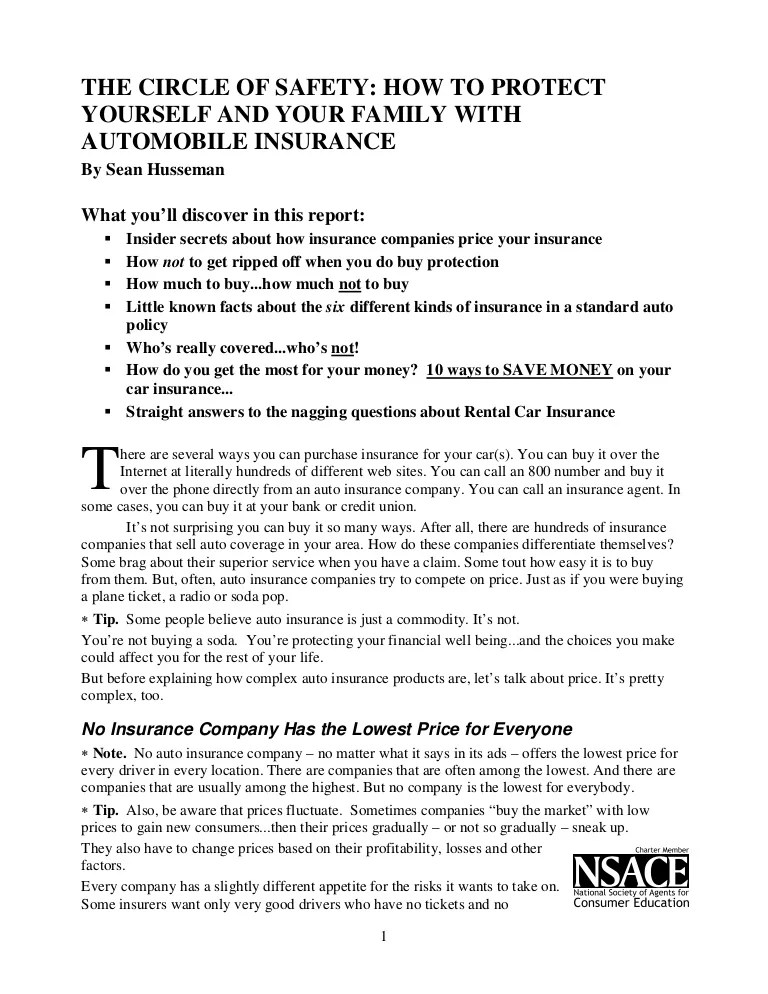 Auto Insurance Report