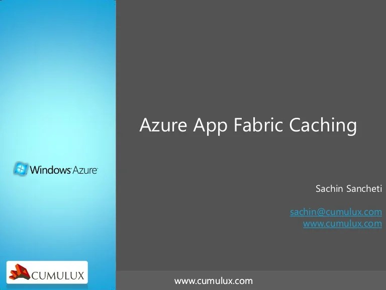 Azure appfabric caching intro and tips